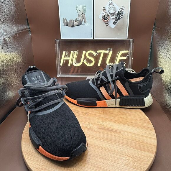 adidas Black and Orange Athletic Shoes - Picture 7 of 10